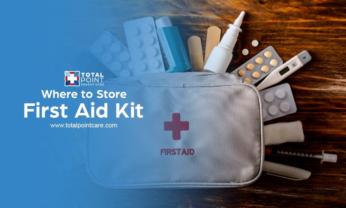 Where to store your first aid kit